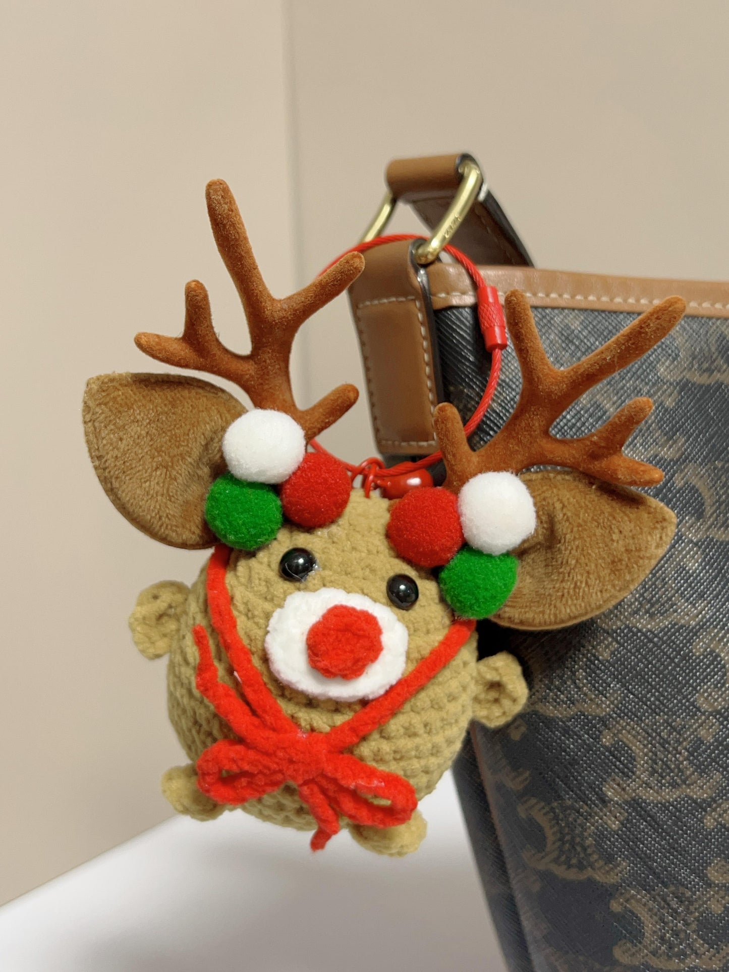 2inches - hand-knit doll, Christmas Gift, holiday Gift, Bag Charm ,Great Gift Idea