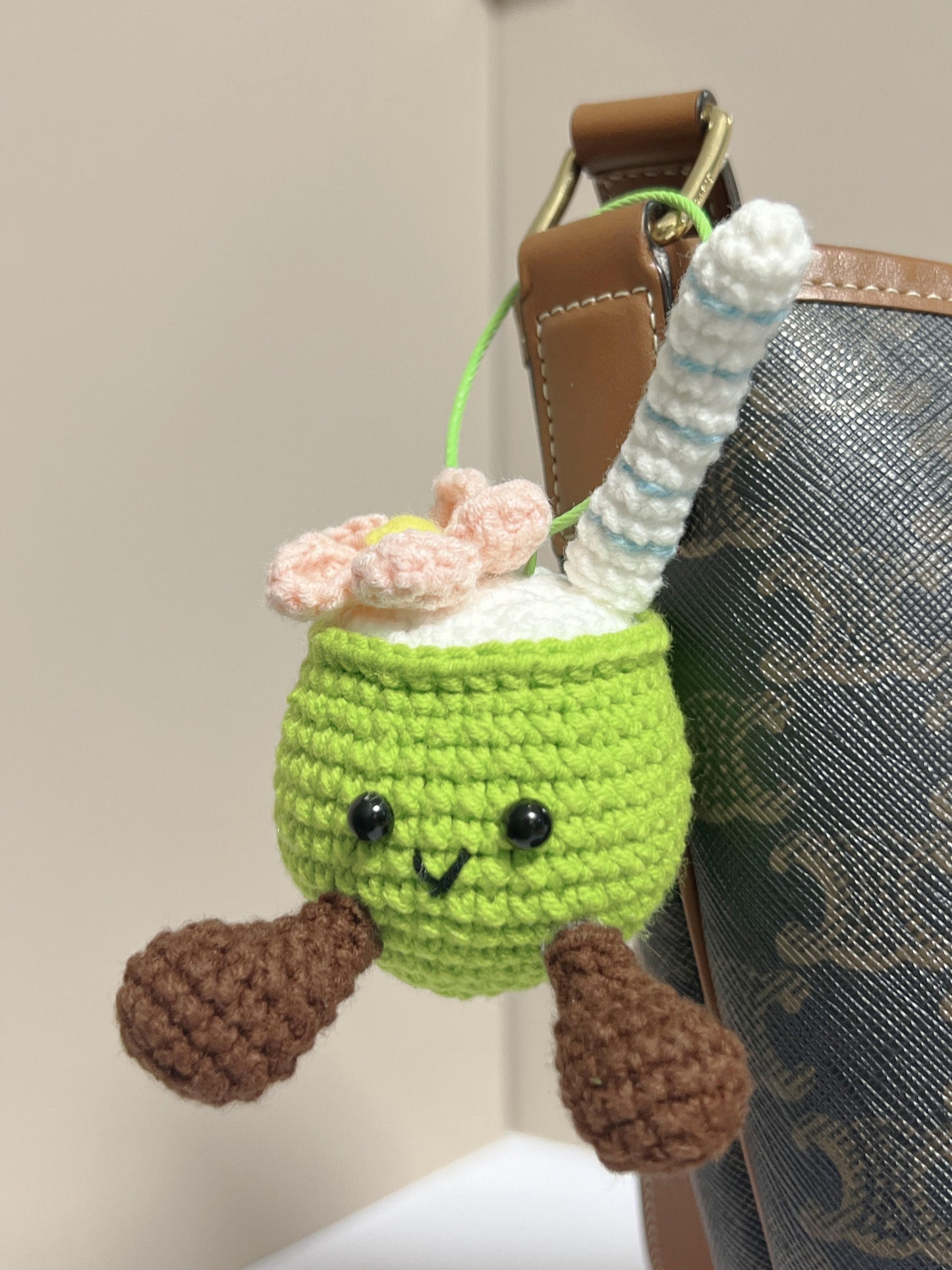2inches - hand-knit doll, Christmas Gift, holiday Gift, Bag Charm ,Great Gift Idea