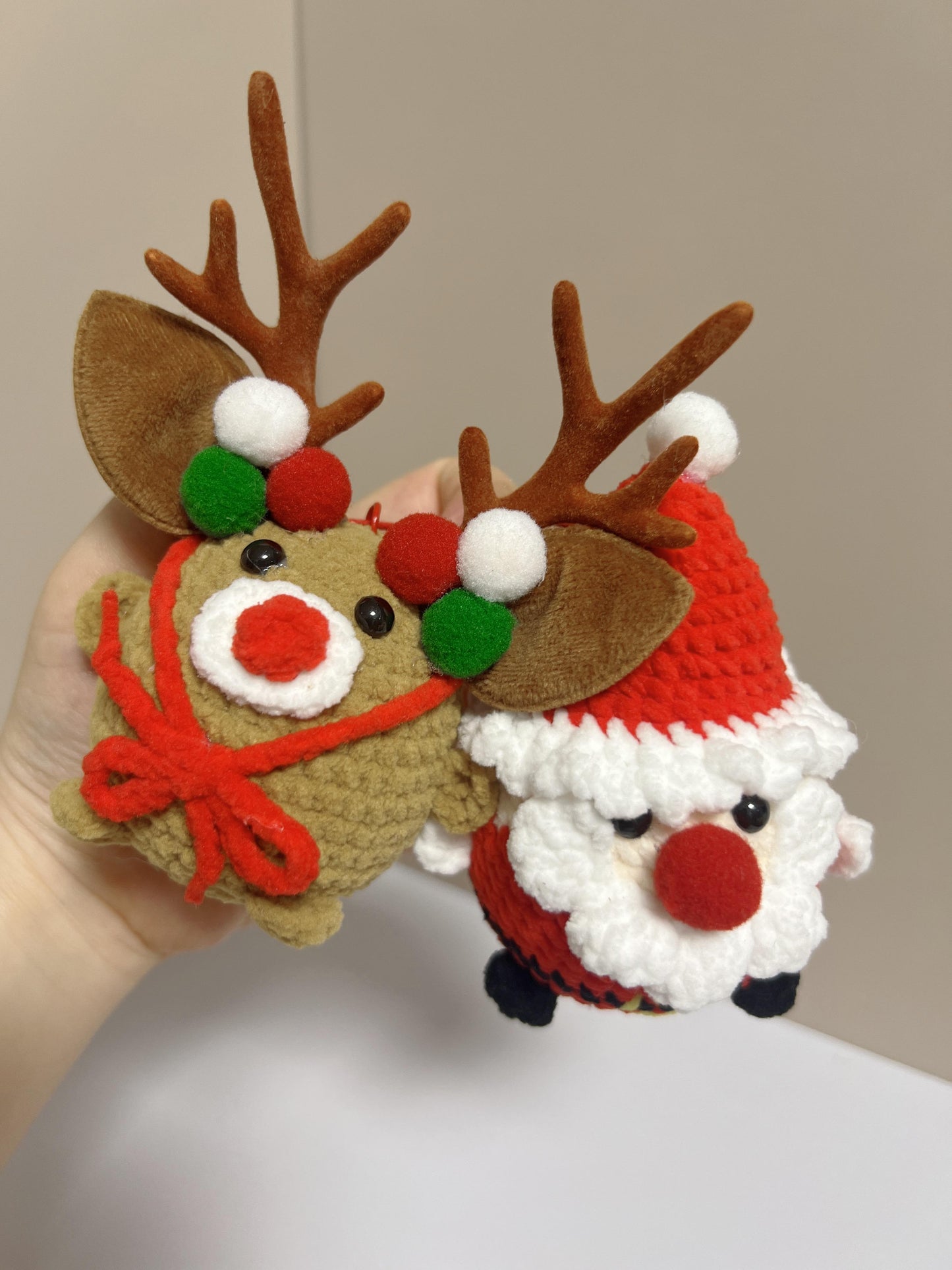 2inches - hand-knit doll, Christmas Gift, holiday Gift, Bag Charm ,Great Gift Idea