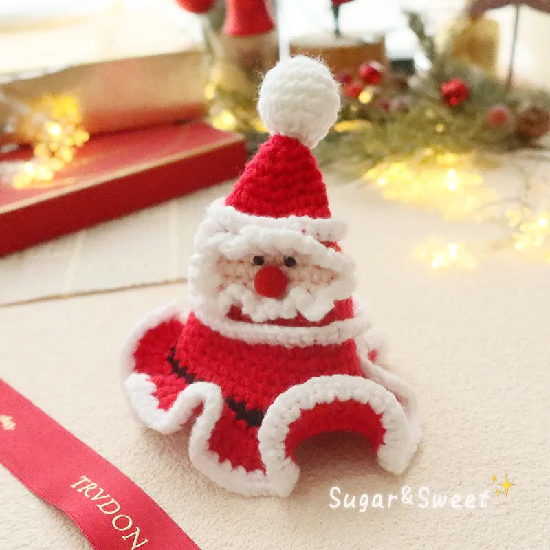 Cat Santa Hat With Scarf, Christmas Hats for Cats, Cats Pet Santa Hat